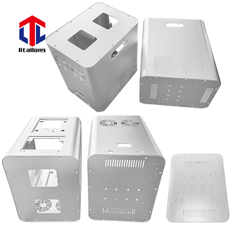 Silver Oxidized Custom Aluminum Enclosure Assembly Shell Accessories