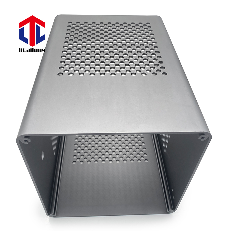 CNC Custom Aluminum Shell Frosted Micro-drilled Mesh Enclosure